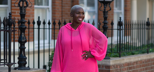Aphrodite Hot Pink Inclusive Plus Size Dress