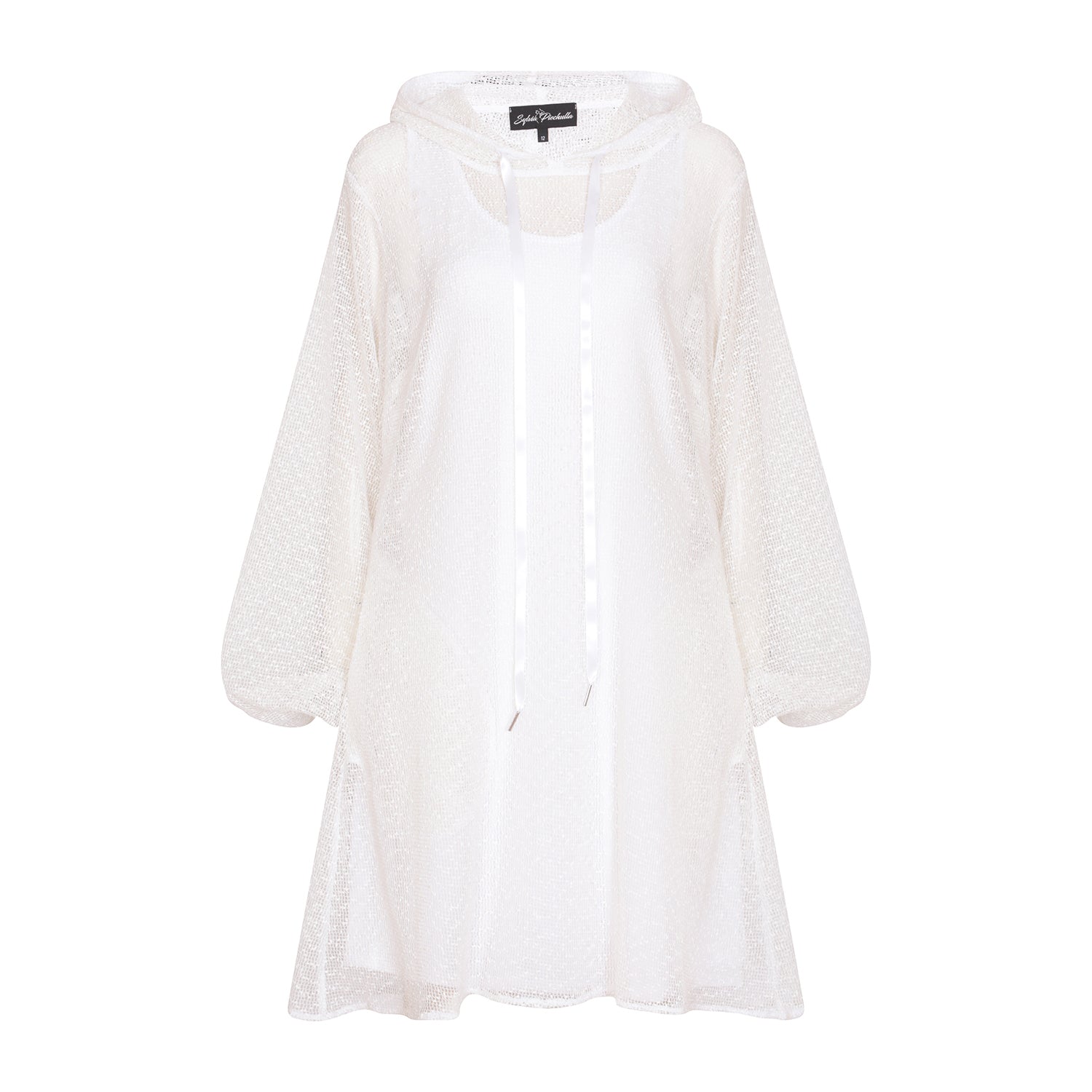 Plus Plus Size White Holiday Dress Size UK 12-18 US 8-14 Short Version
