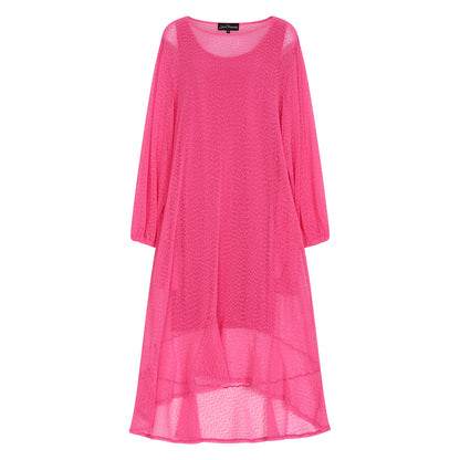 Aphrodite Hot Pink Holiday Dress + Pink Undergarment