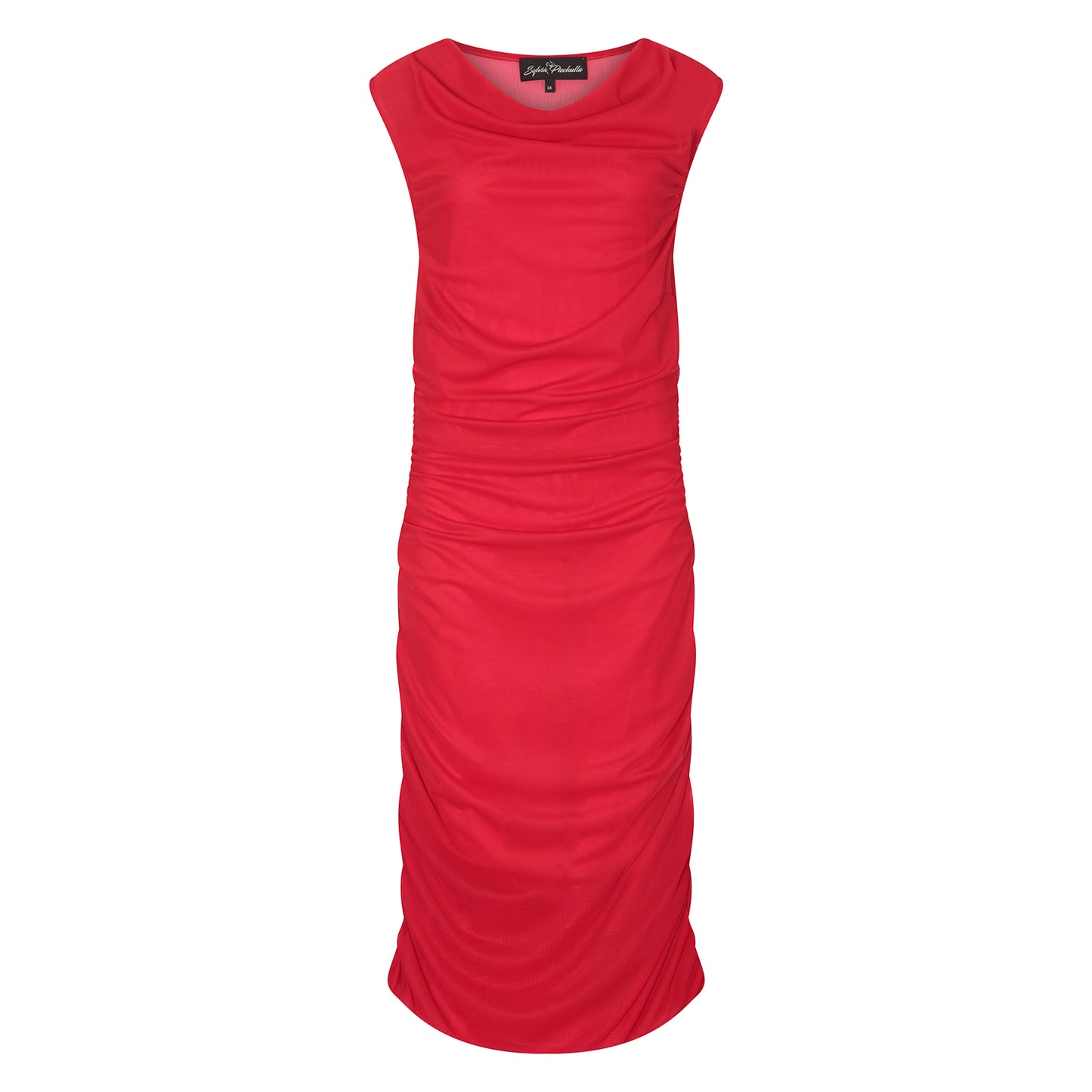 Boudicca Summer Red Ruched Dress