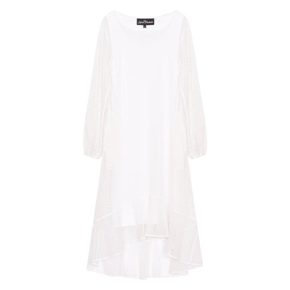 Aphrodite White Holiday Dress + White Undergarment