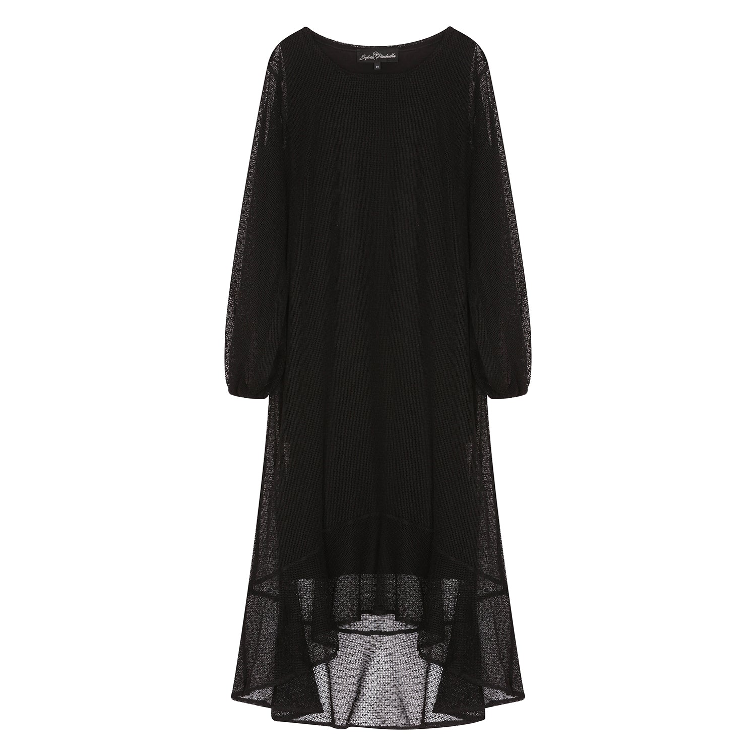 knee length dresses for ladies Midi Plus Size Holiday Dress Black Size UK 12-16 / US 8-12